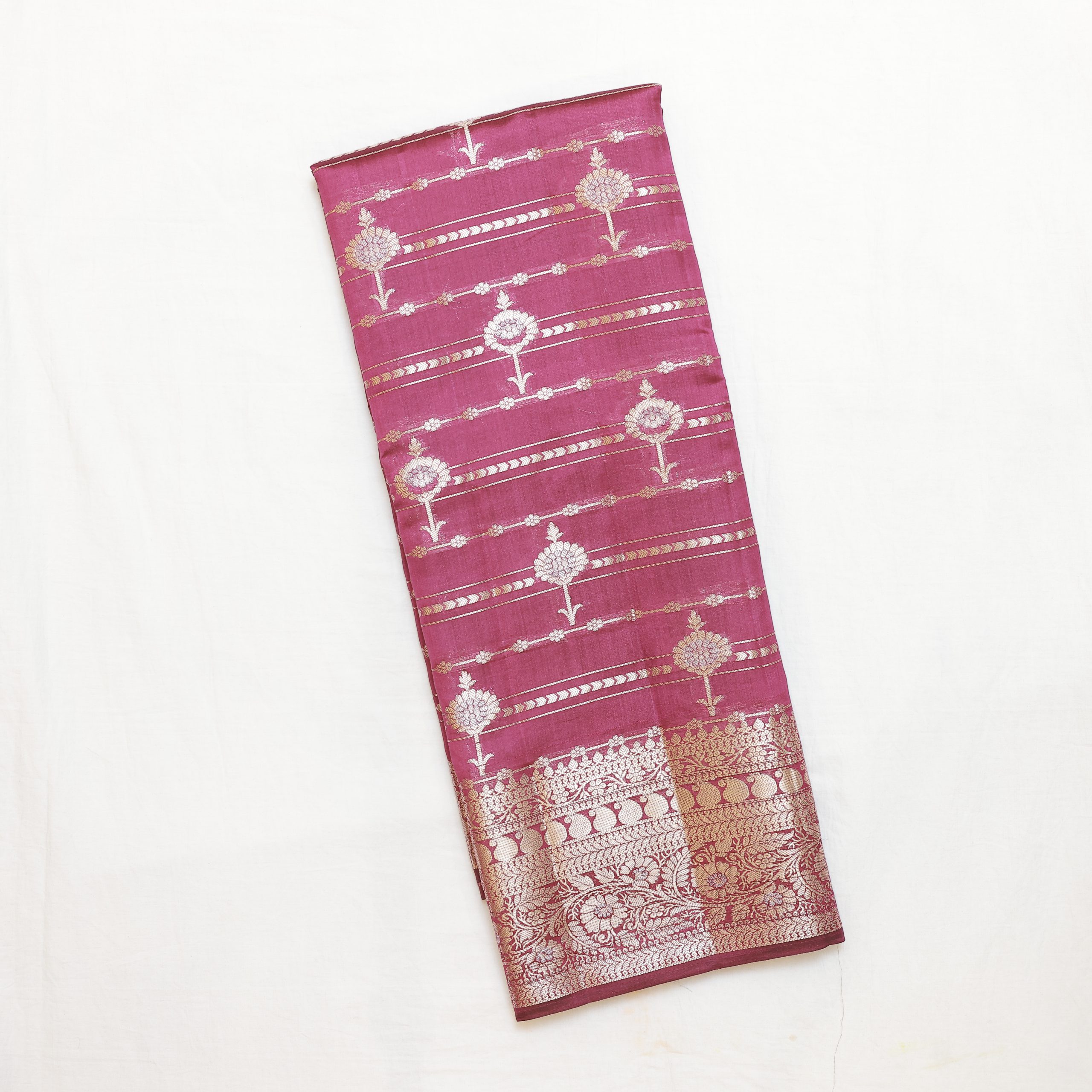 Magenta Pink Dupiana Fancy Saree