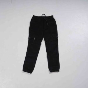 Kids Wear Black Jogger Cargo Jeans Pant