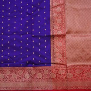Cadbury Purple Banaras Pattu Saree (2)