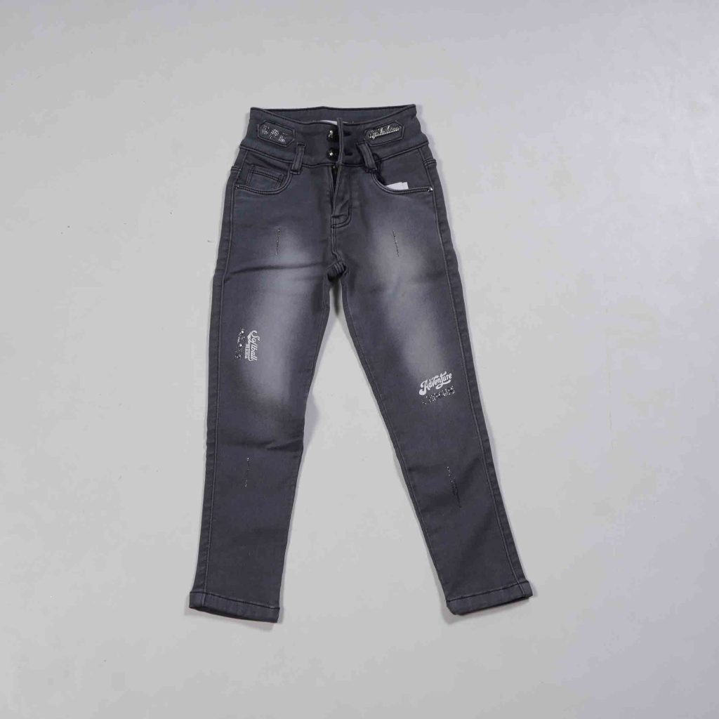 Kids Wear Stone Work Jeans Pant