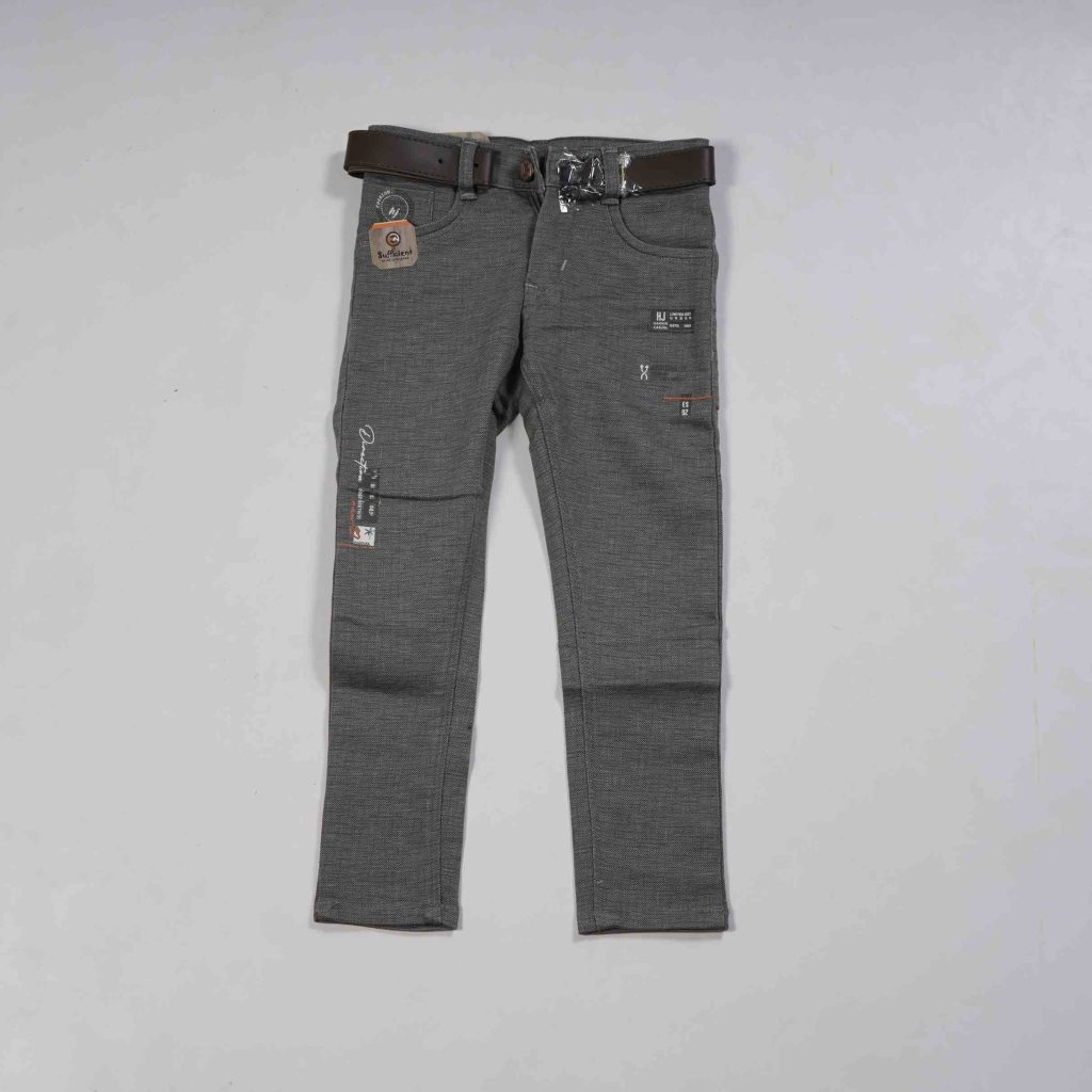 Kids Wear Grey Causal Cotton Pant
