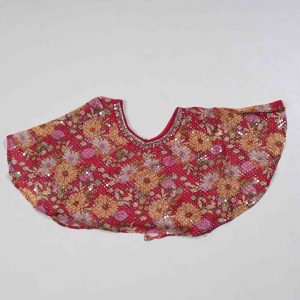 Girls Wear Floral Design Bell Hands Top