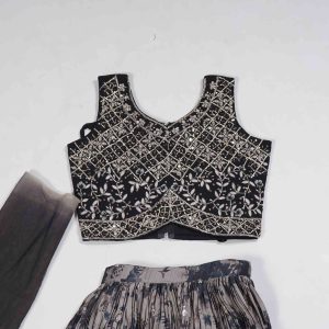 Girls Wear Stone Work Floral Design Blouse