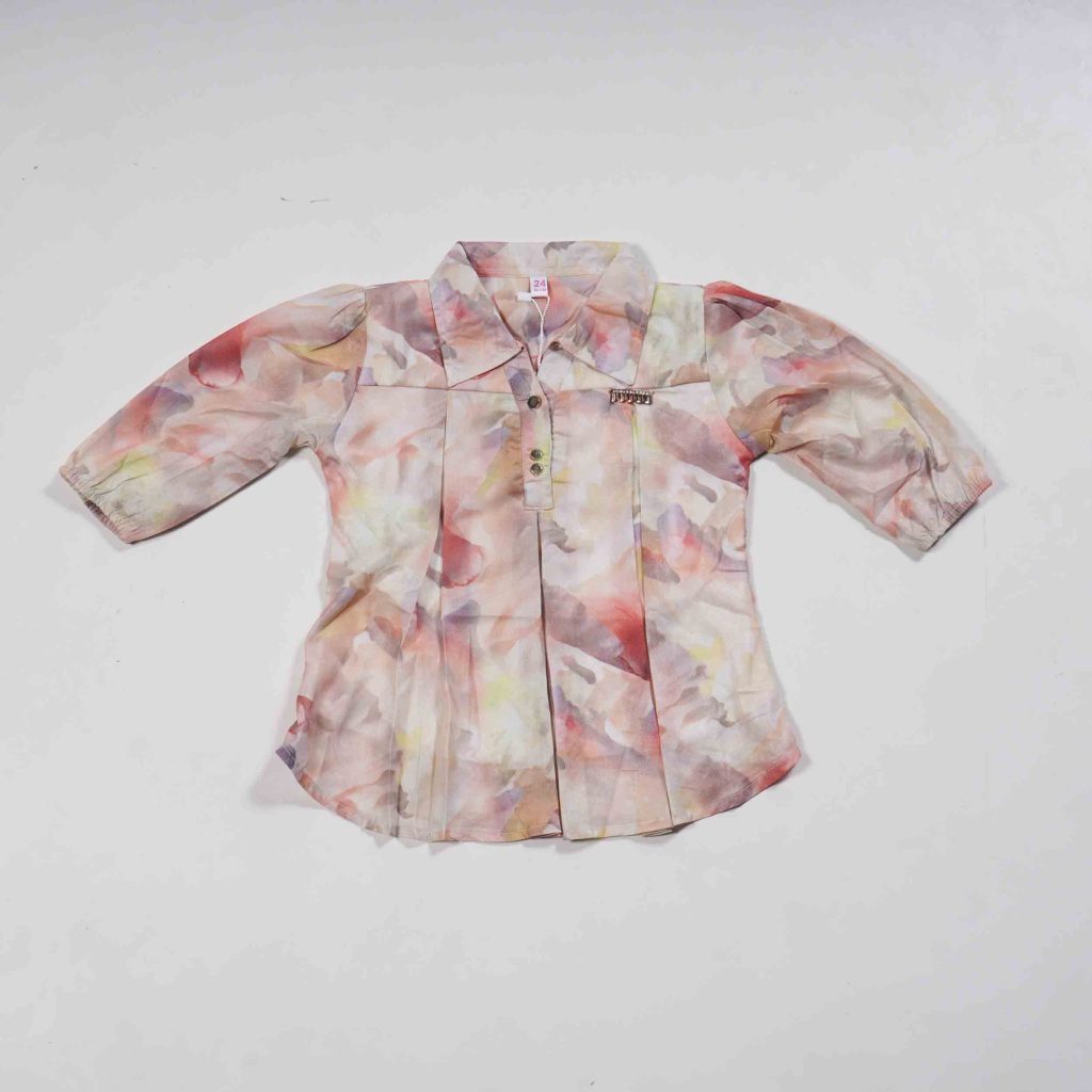 Girls Wear Multicolor Western Top