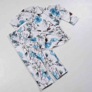 Girls Wear Western Multicolor Floral Design Plazzo & Top Set (1)