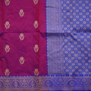 Neon Pink Banaras Pattu Saree (2)