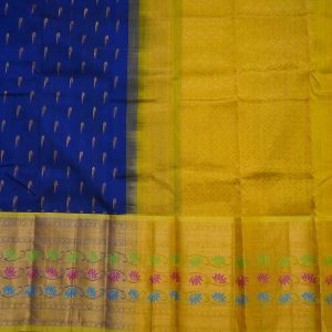 Penn Blue Kuppadam Pattu Saree (2)
