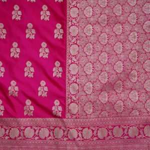 Rose Pink Banaras Fancy Saree (2)