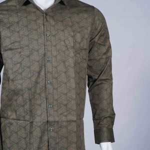 Men's Wear Black Olive Brown Combination Casual Shirt (2)