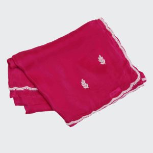 Raspberry Pink Designer Work Saree (1)