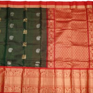 Charcoal Black Kuppadam Pattu Saree Pallu (2)