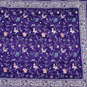 Indigo Purple Fancy Work Saree Pallu (2)