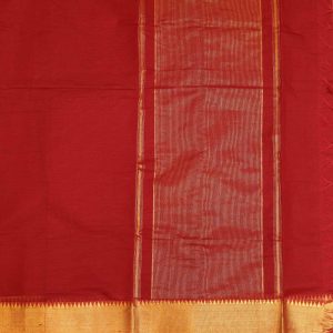 Reep Ruby Red Handloom Saree Pallu (2)