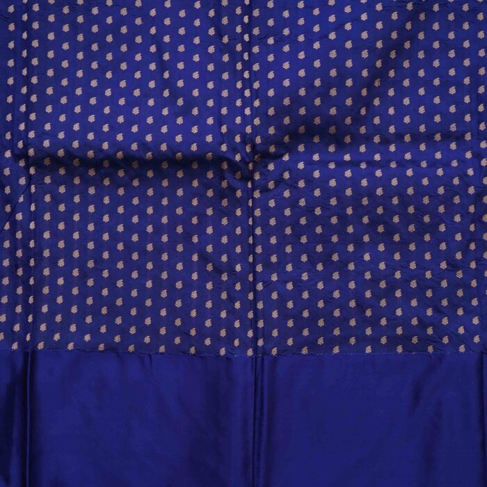 Ash Grey Banaras Pattu Saree - Image 3