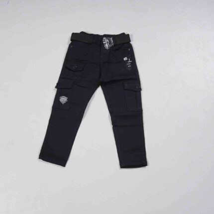 Black Cargo Jeans Pant for Kids
