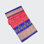 Blue & Red Pochampally Saree