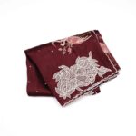 Brown Burgundy Designer Fancy Saree
