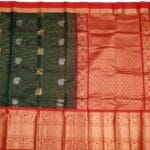 Charcoal Black Kuppadam Pattu Saree - Image 2
