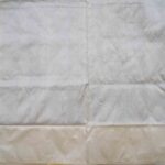 Cream White & Violet Pochampally Saree - Image 3