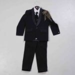 Dark Ultramarine Blue Kids Coat Suit