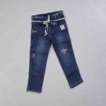 Girls Wear Stone Work Jeans