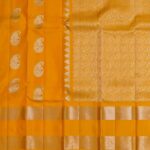 Turmeric Kanchipuram Gold Zari Silk Saree - Image 2