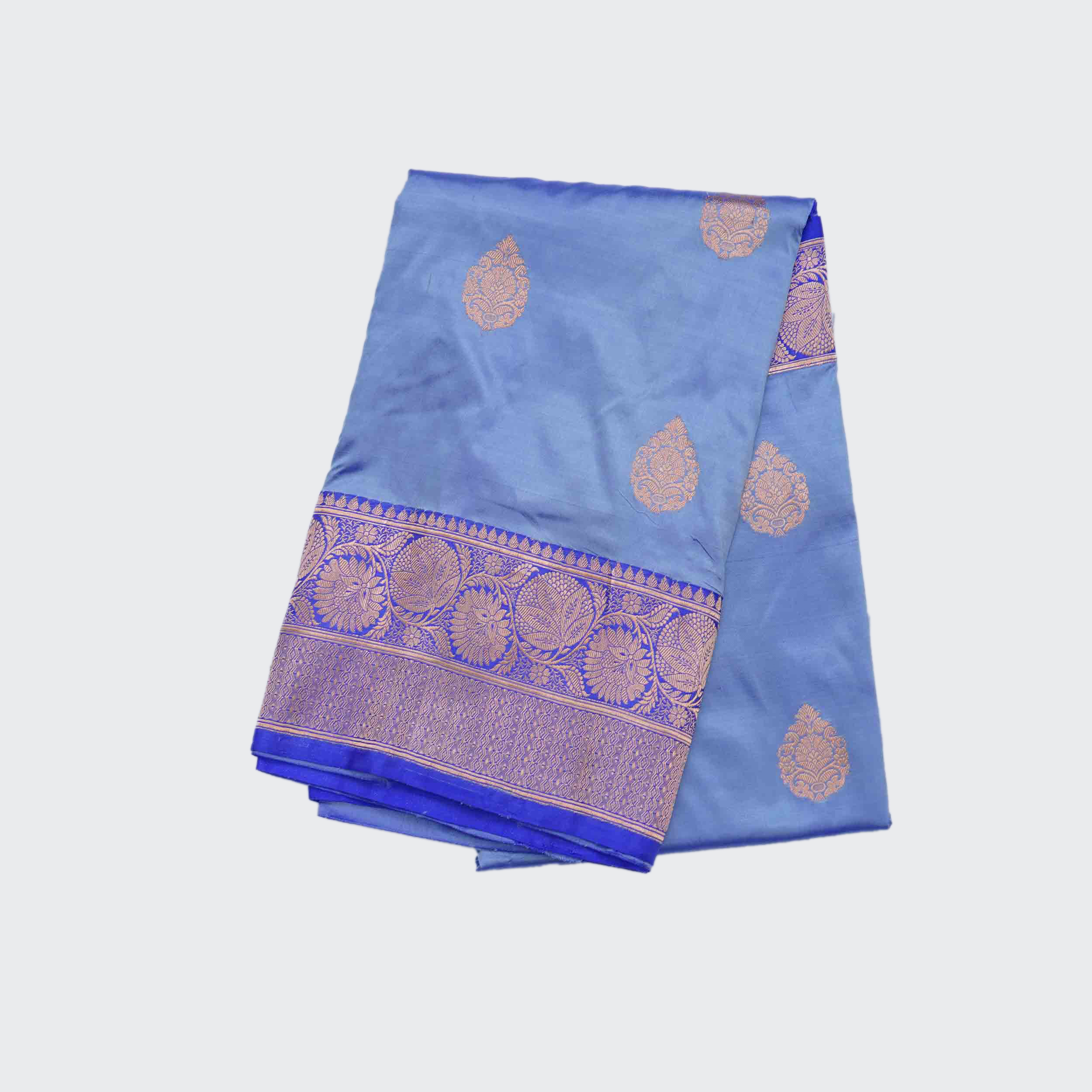 Ice-Blue-Banaras-Pattu-Saree-1-1.jpg Ice Blue Banaras Pattu Saree - Image 1