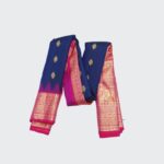 Indigo Blue Gadwal Pattu Saree