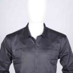 Jet Black Formal Shirt for Men - Image 2