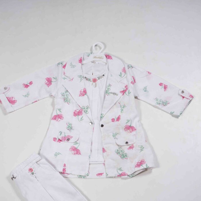 Western Floral Coat Palazzo Set - Image 2