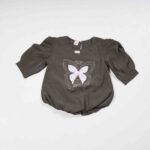 Dim Grey Western Top for Girls