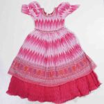 Pink Combo Long Frock for Girls