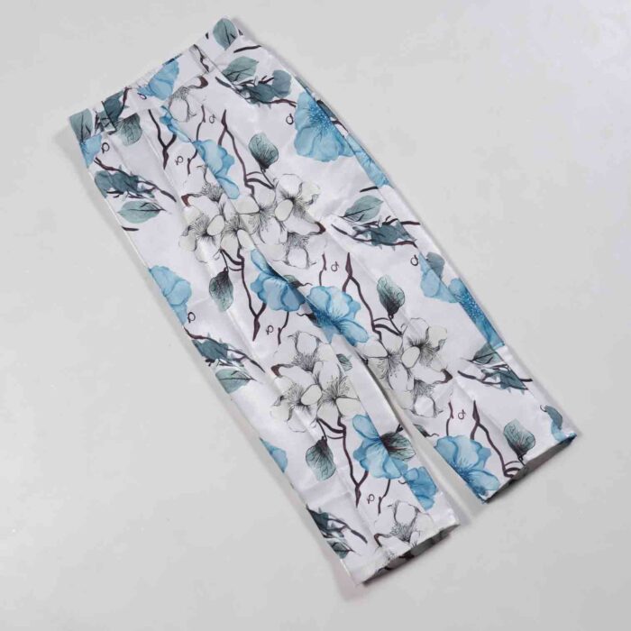 Floral Western Palazzo Set for Girls - Image 2