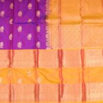 Magenta Pink Kanchi Gap Border Saree - Image 2
