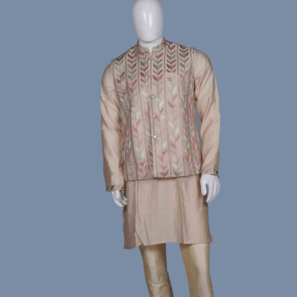 Light Peach Bridal Sherwani