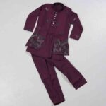 Murrey Violet 3 Piece Model Ethnic Wear