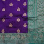 Nightshade Purple Banaras Pattu Saree - Image 2