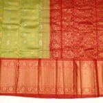 Olive Green Kuppadam Pattu Saree - Image 2