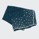 Prussian Blue Fancy Work Saree