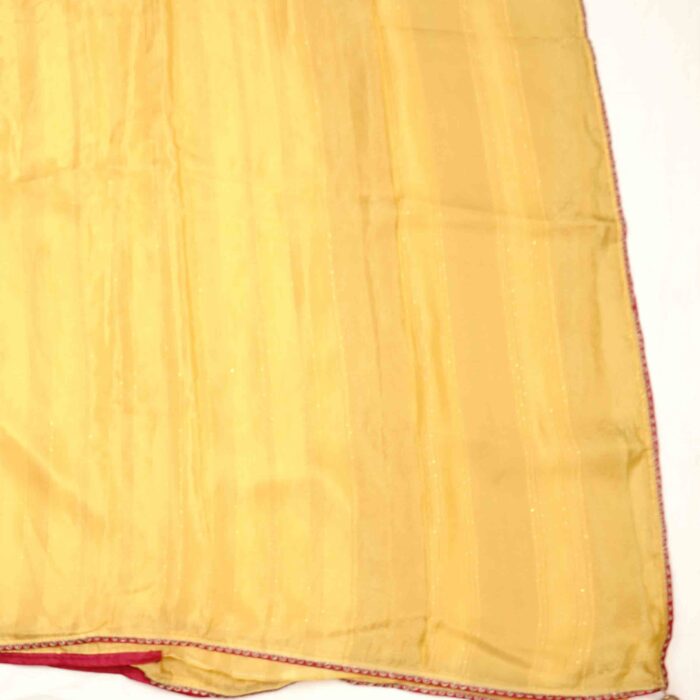 Radiant Yellow Designer Work Saree - Image 2