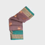 Redwood Brown Kanchi Gap Border Saree