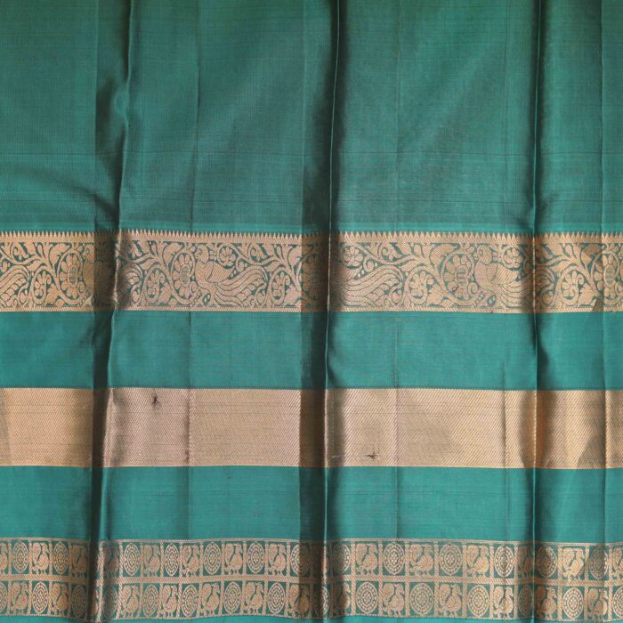 Redwood Brown Kanchi Gap Border Saree - Image 3