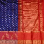 Royal Blue Kuppadam Pattu Saree - Image 2