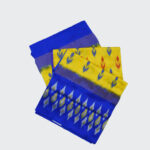 Blue & Yellow Pochampally Silk Saree