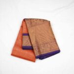 Saffron Orange Kuppadam Pattu Saree