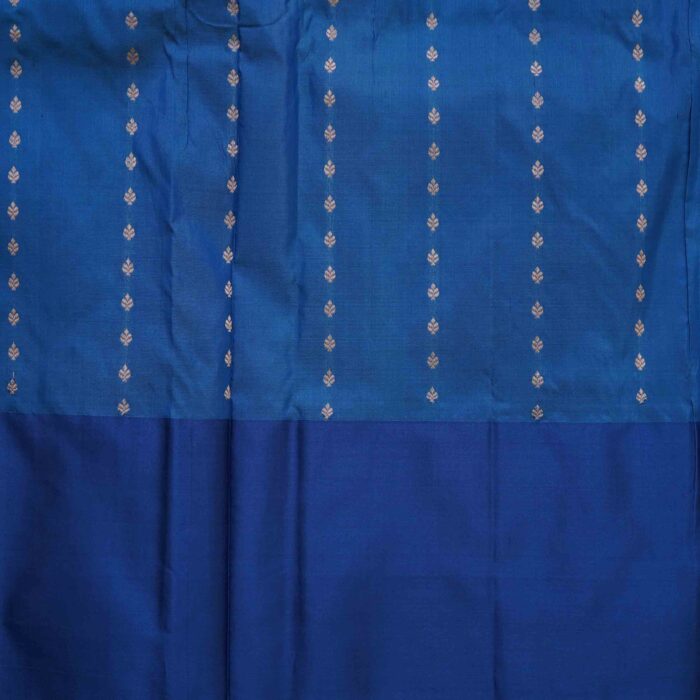 Sky Blue Banaras Pattu Saree - Image 3