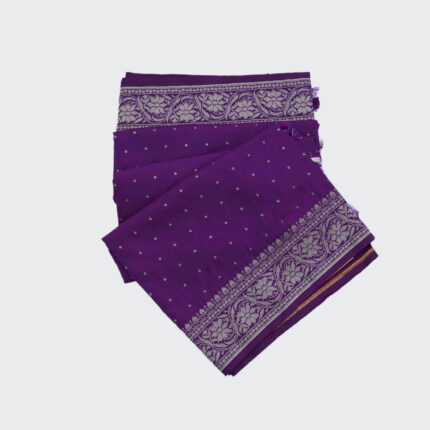 Violet Banarasi Fancy Saree