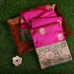 Rani Pink Banarasi Silk Saree