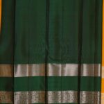 Turmeric Kanchipuram Gold Zari Silk Saree - Image 3