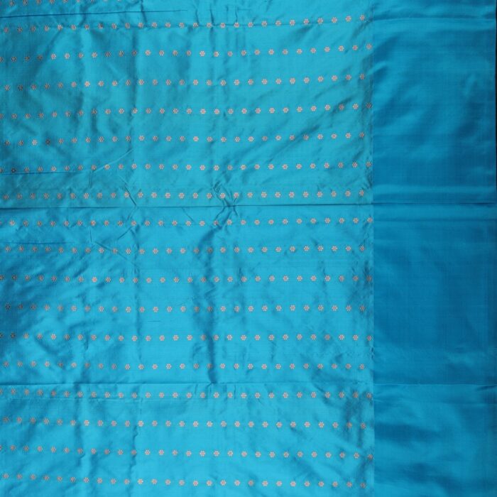 Bright Yellow Banarasi Silk Saree - Image 3